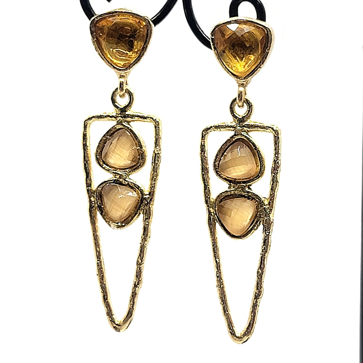 Three Crystal Earrings