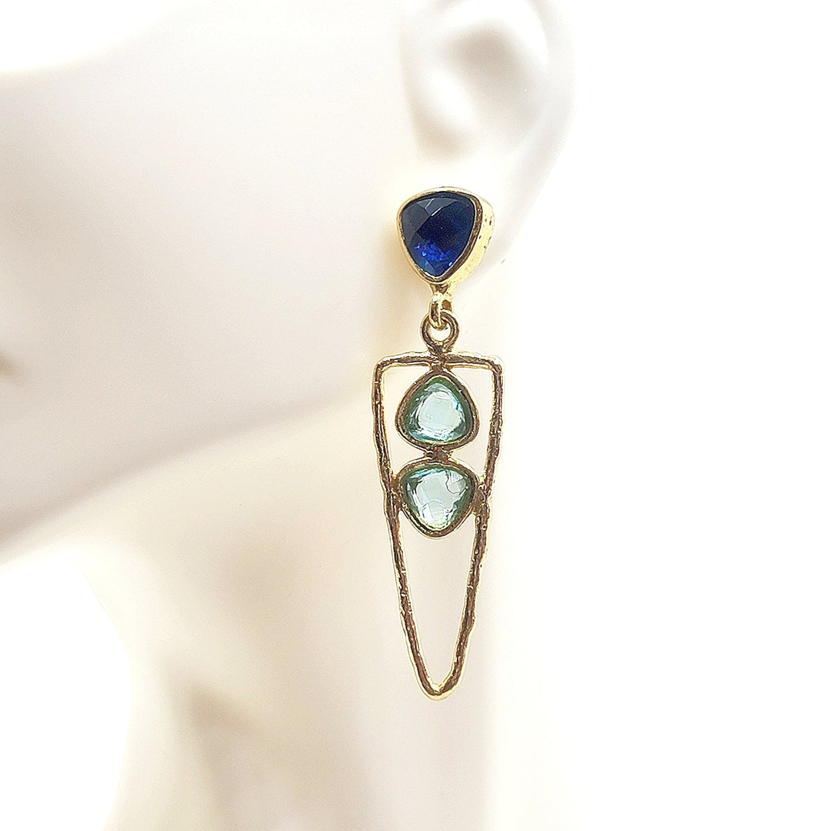 Three Crystal Earrings