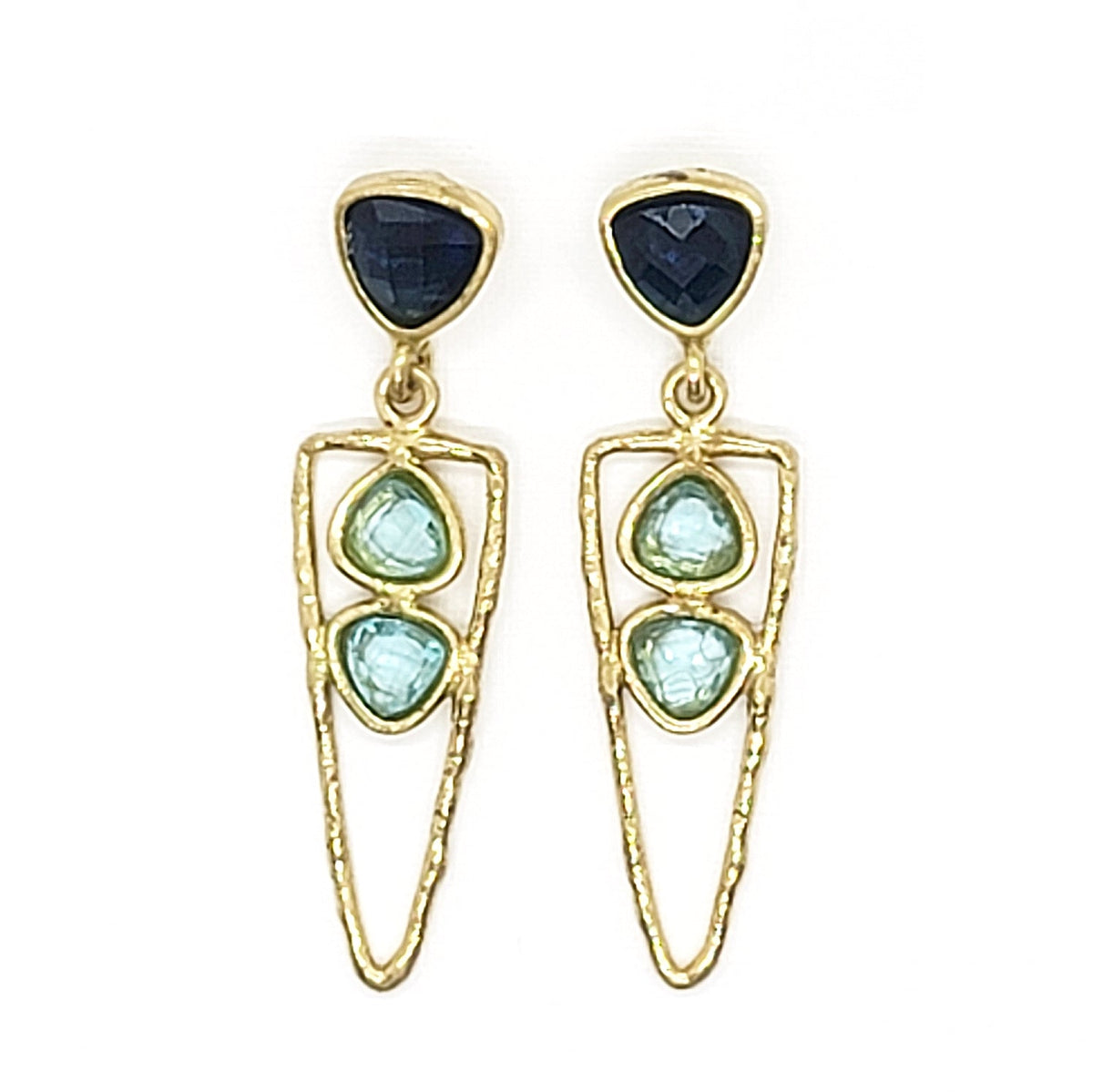 Three Crystal Earrings