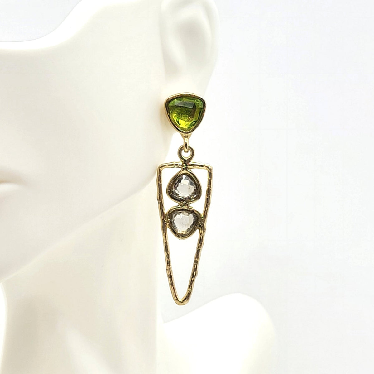 Three Crystal Earrings