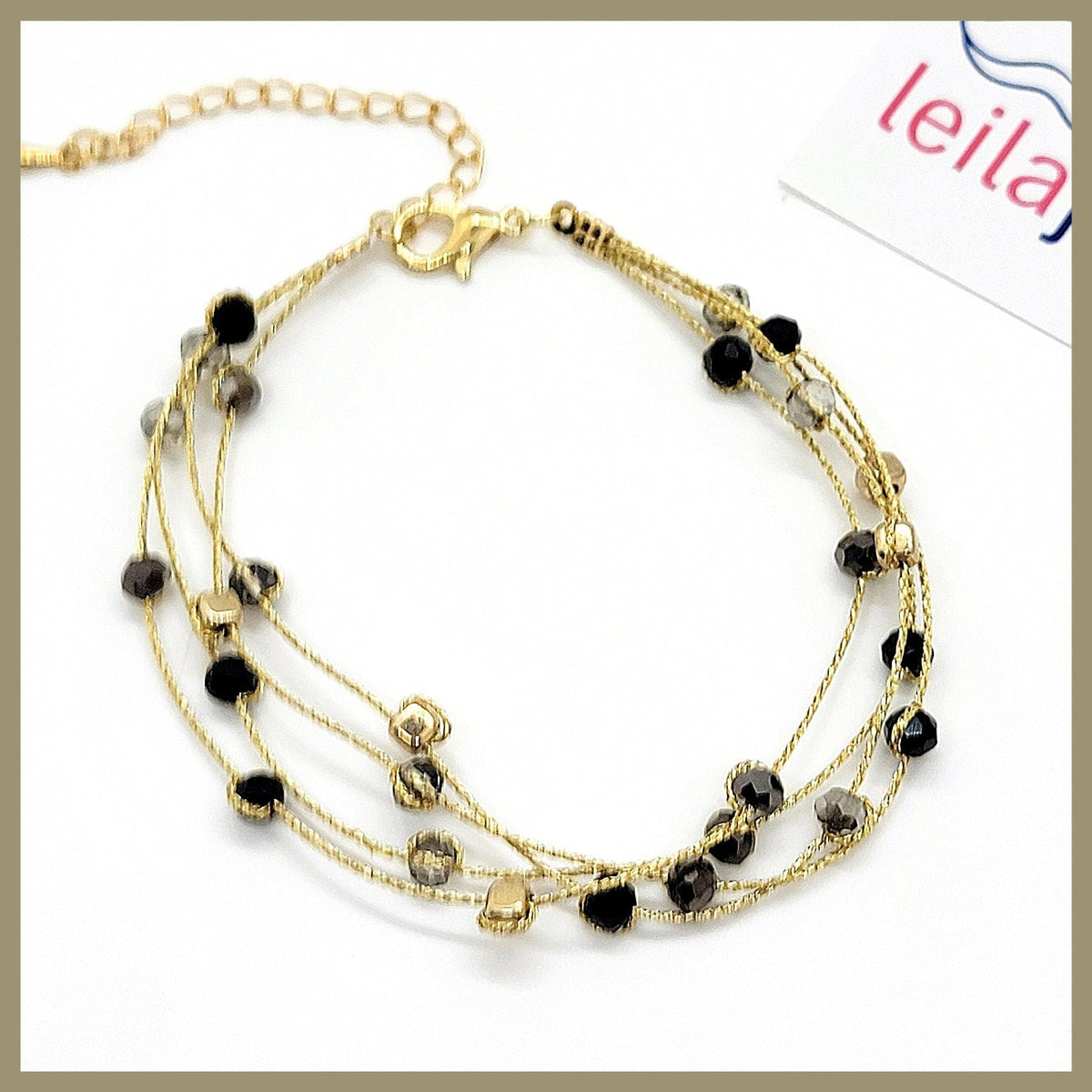 4-Strand Crystal Bracelet