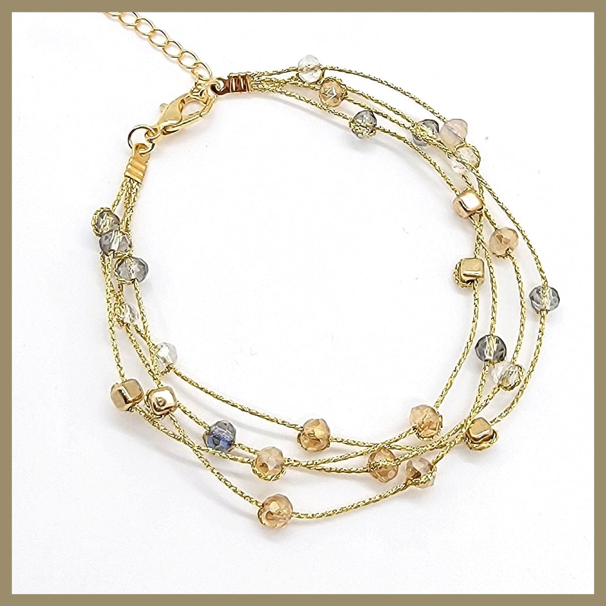 4-Strand Crystal Bracelet
