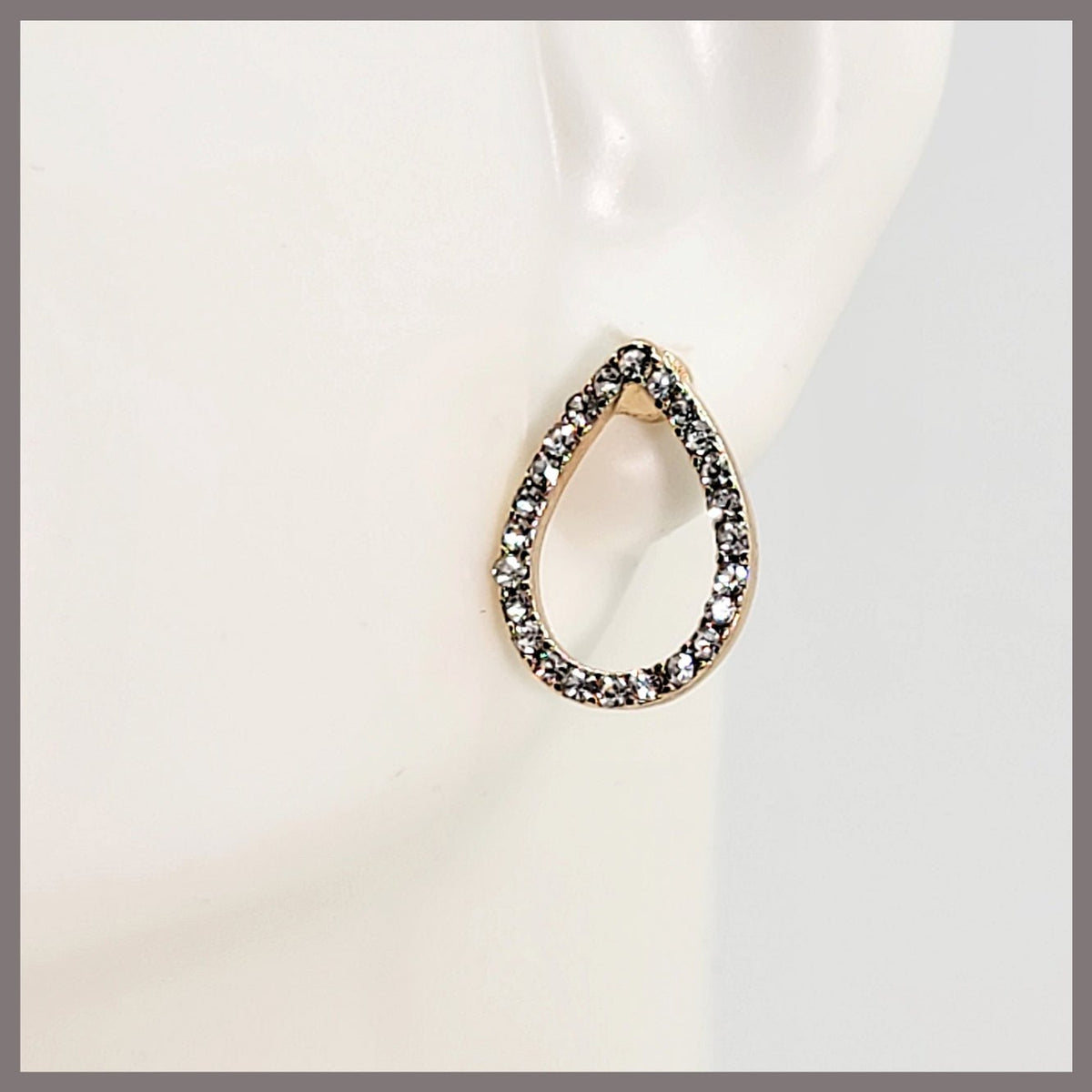 Pavé Teardrop Earrings