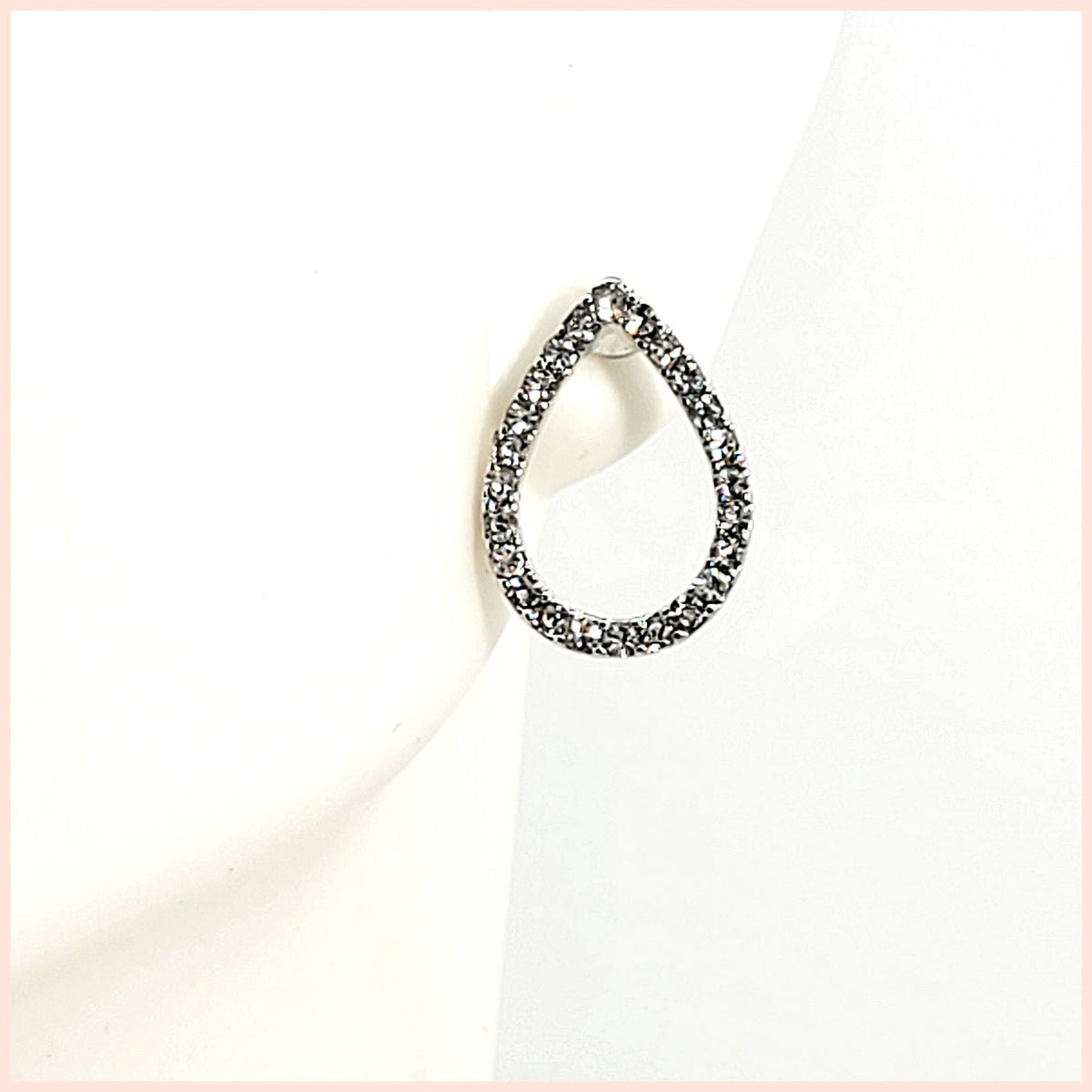 Pavé Teardrop Earrings