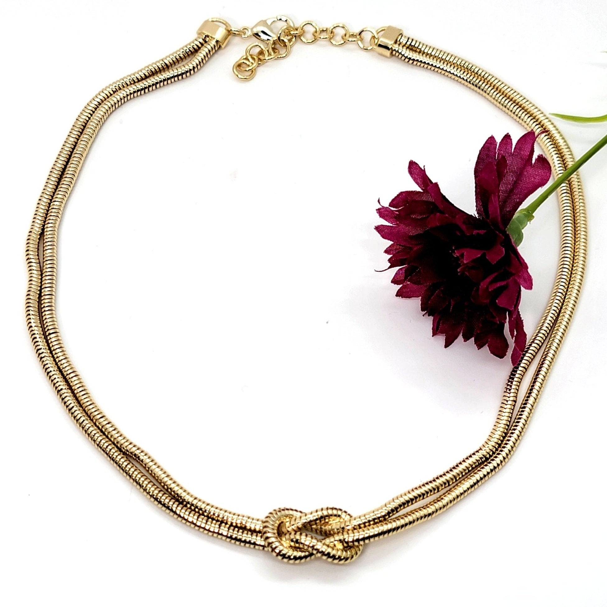 Golden Knot Necklace