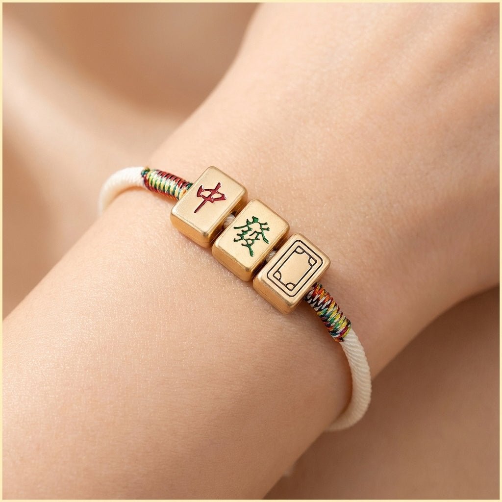 Mah Jongg Tile Pull Bracelet