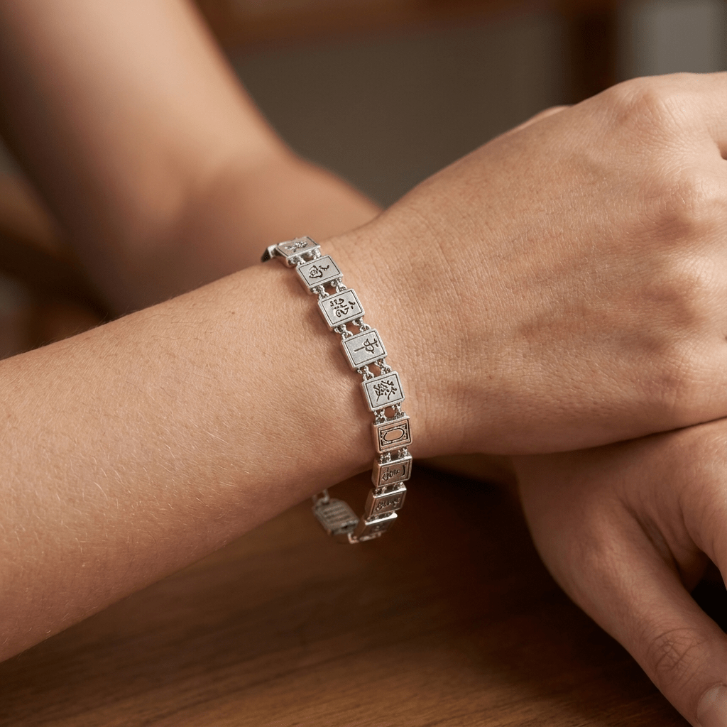 Sterling Silver Mah Jongg Bracelet