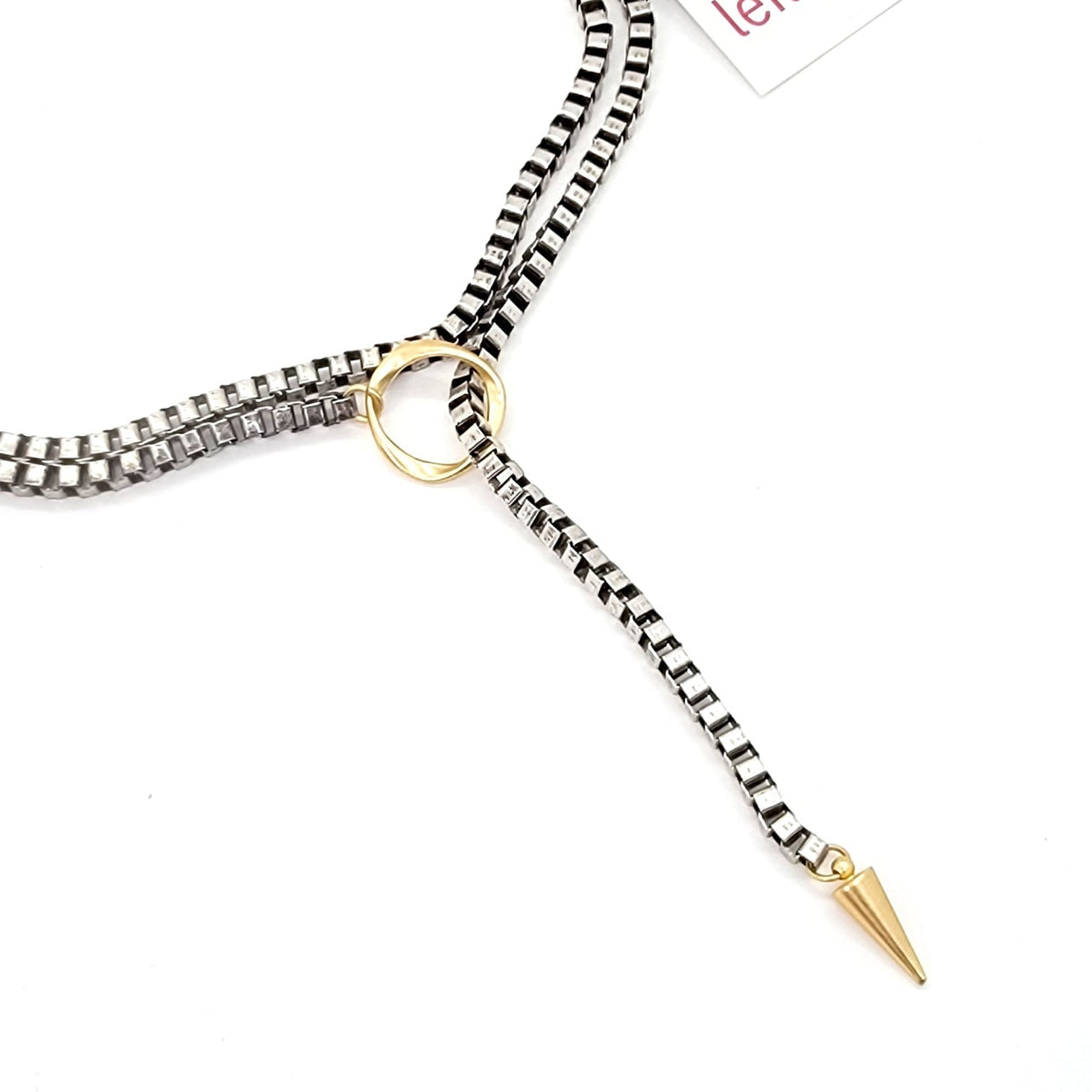 Dylan Lariat Spike Necklace