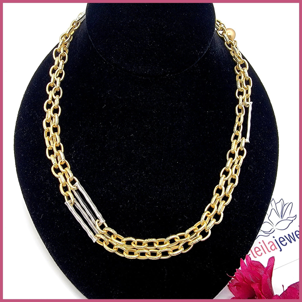 Lago 2-tone Necklace
