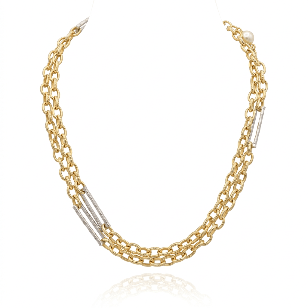 Lago 2-tone Necklace
