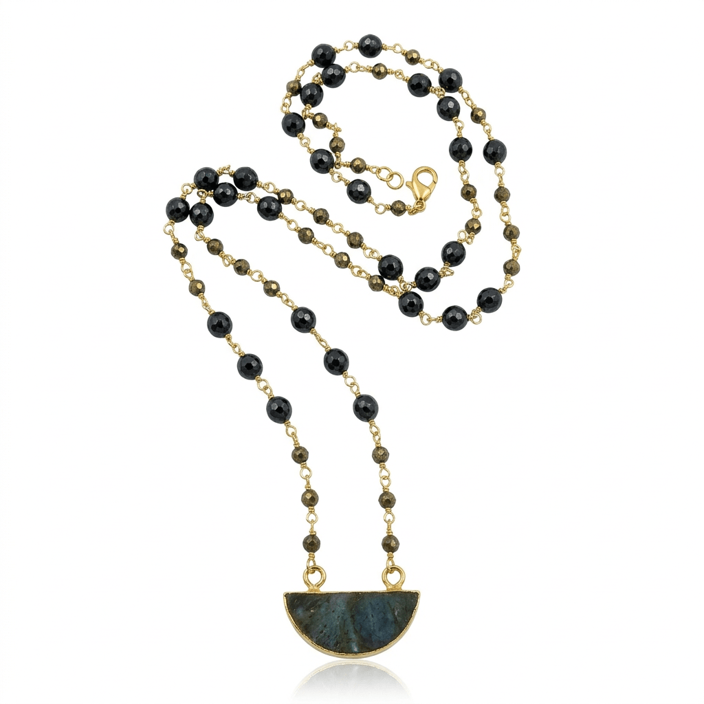 Labradorite Slice Necklace