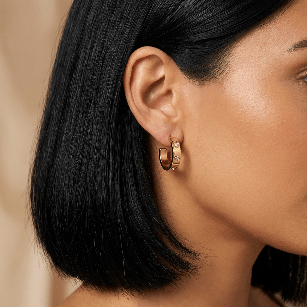 Iconic "Love" Style Hoop Earrings