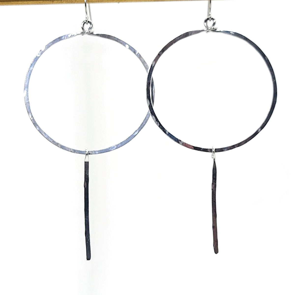 Hammered Circle Earrings