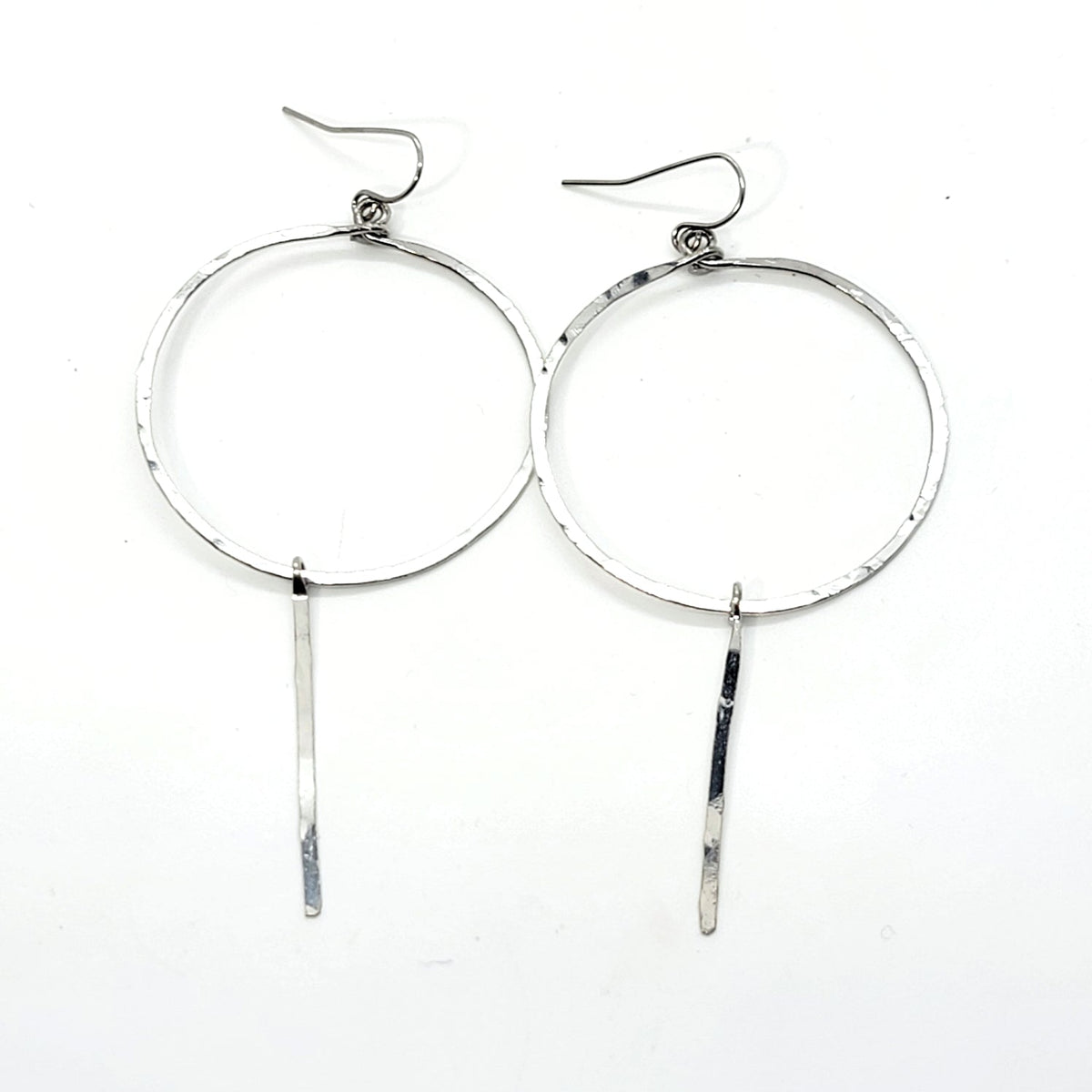 Hammered Circle Earrings