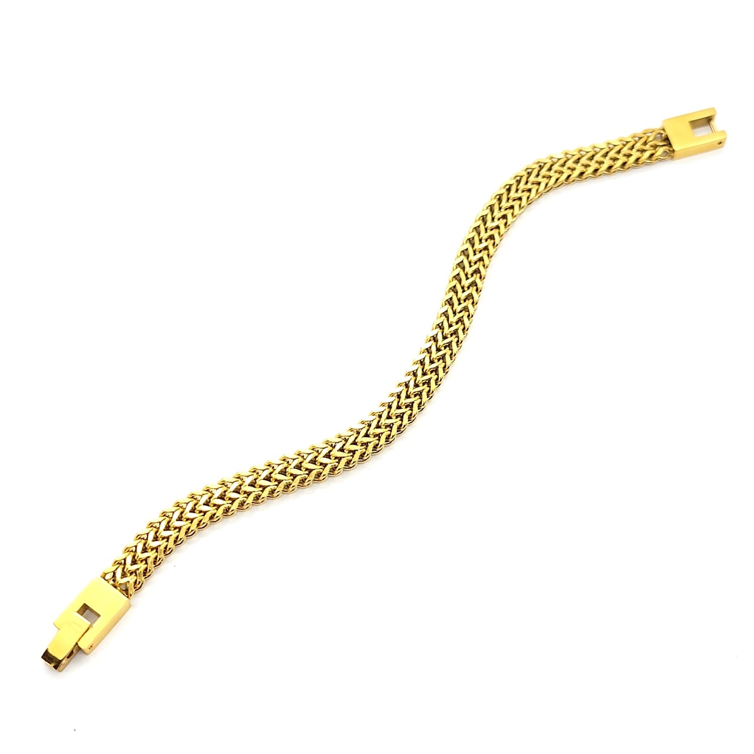 Classic Woven Mesh Link Bracelet