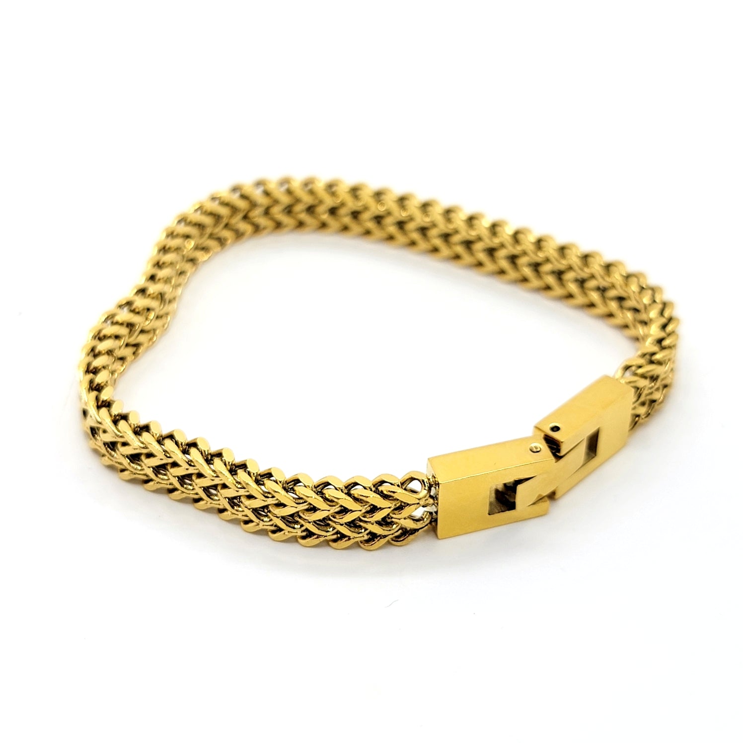 Classic Woven Mesh Link Bracelet