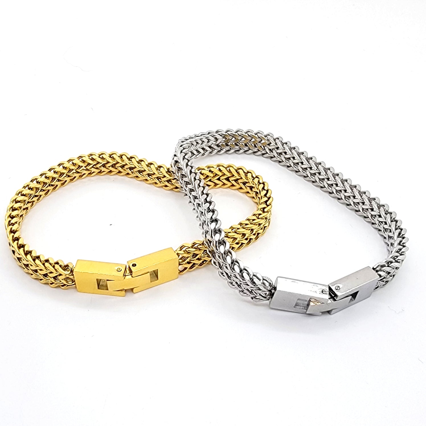 Classic Woven Mesh Link Bracelet