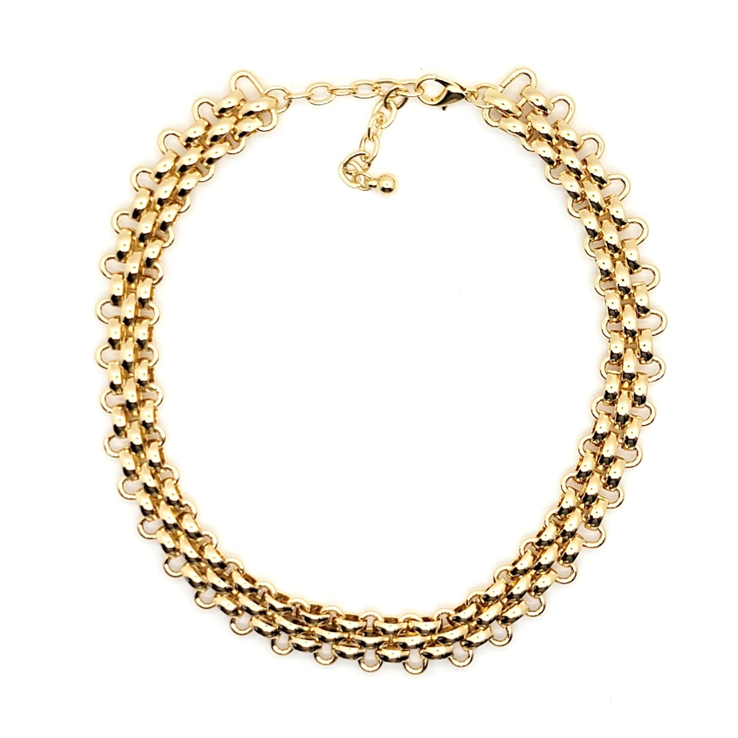 Double Layer Chain Collier Necklace