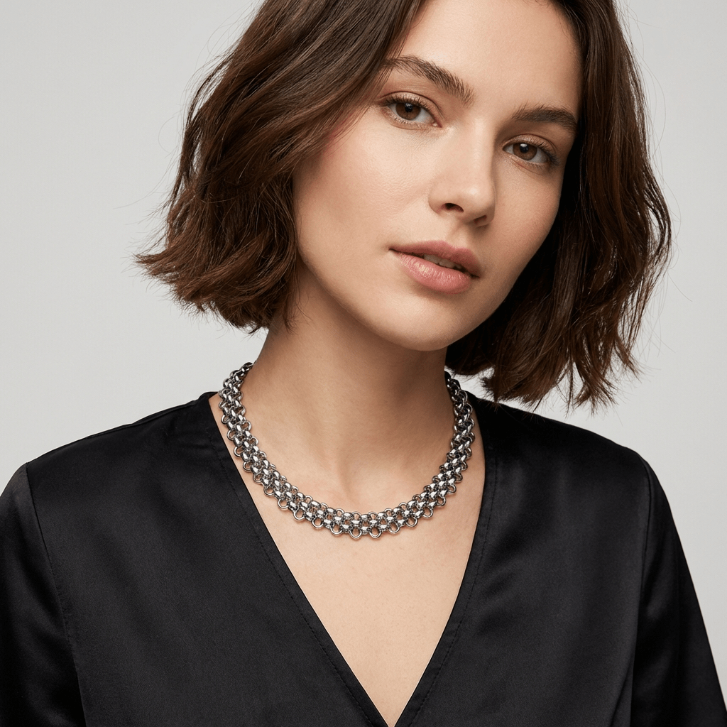Double Layer Chain Collier Necklace