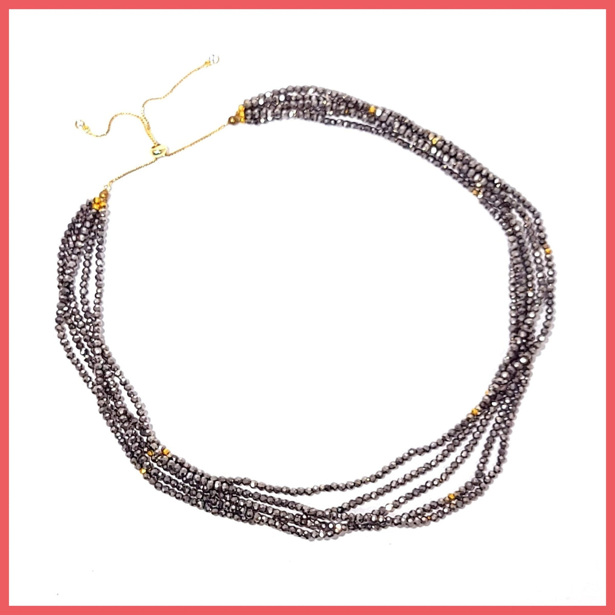 Hematite and Pyrite Necklace