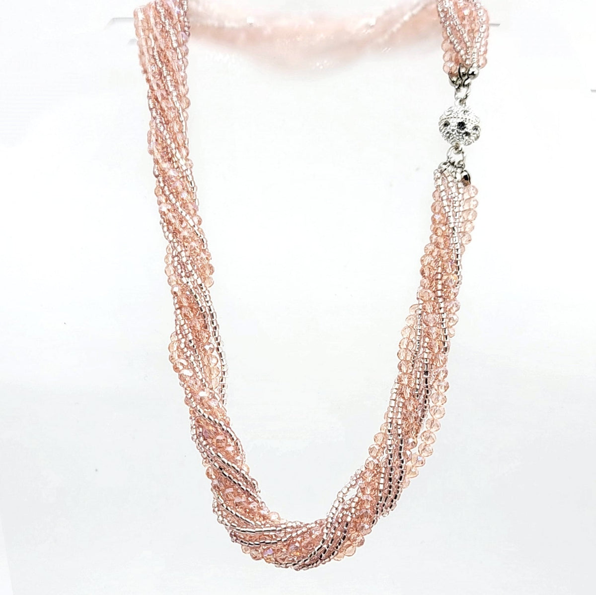 Crystal Bead Multi-strand Necklace