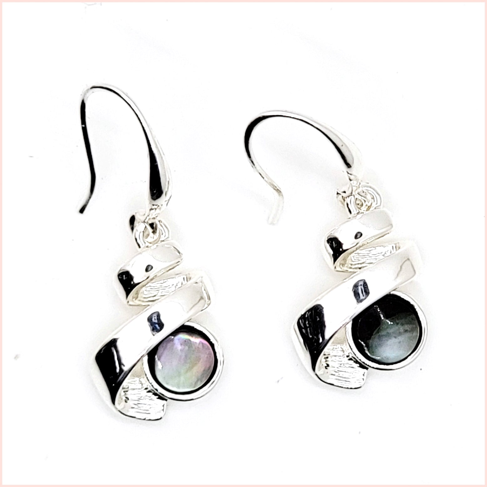 Abalone Ribbon Earrings