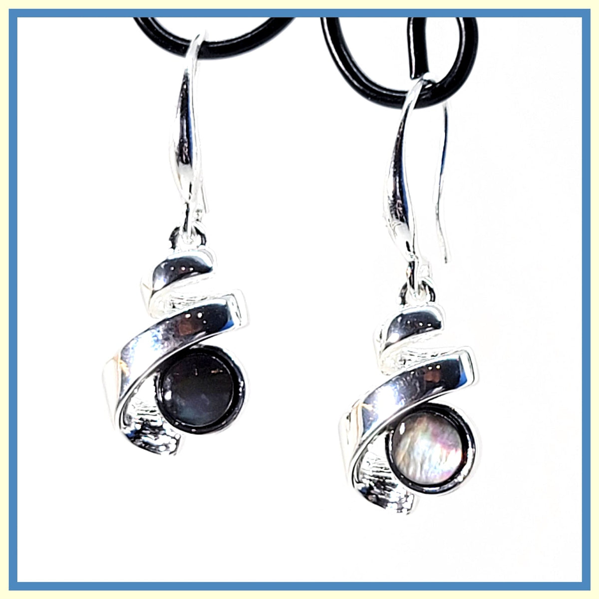 Abalone Ribbon Earrings