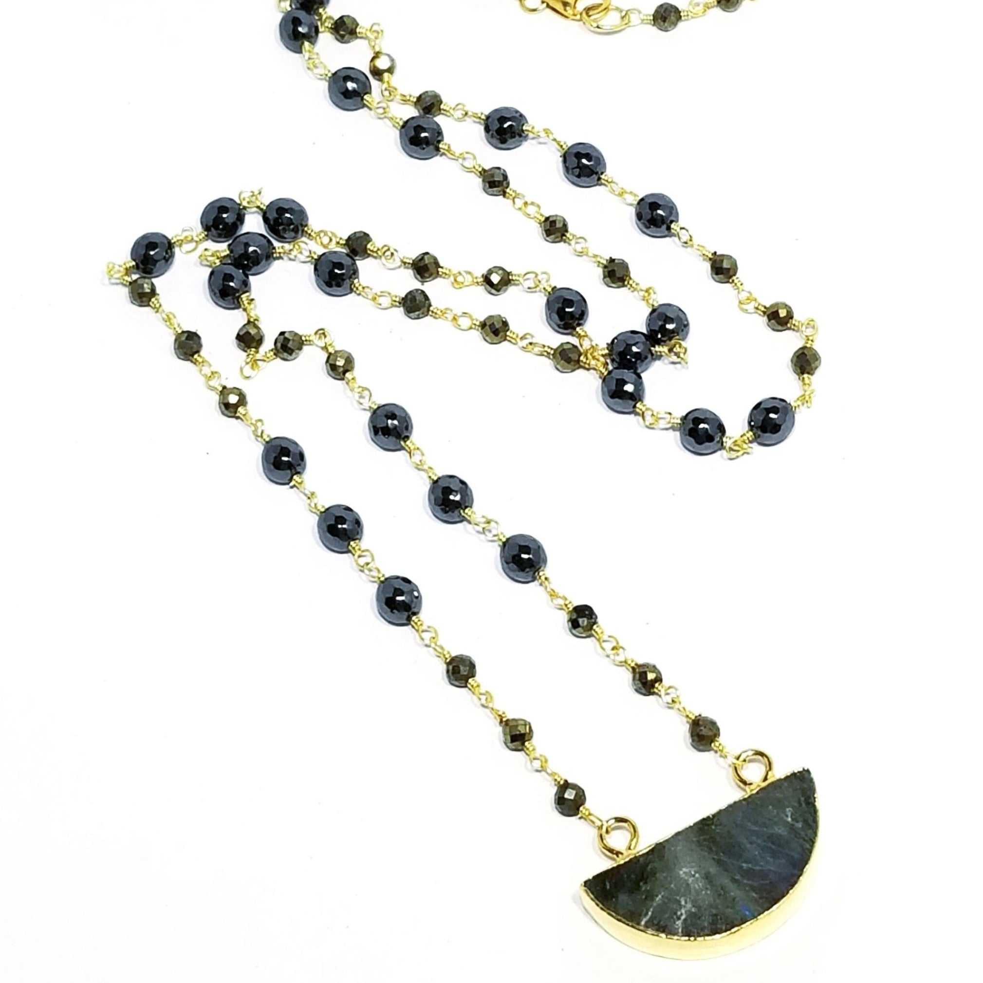 Labradorite Slice Necklace