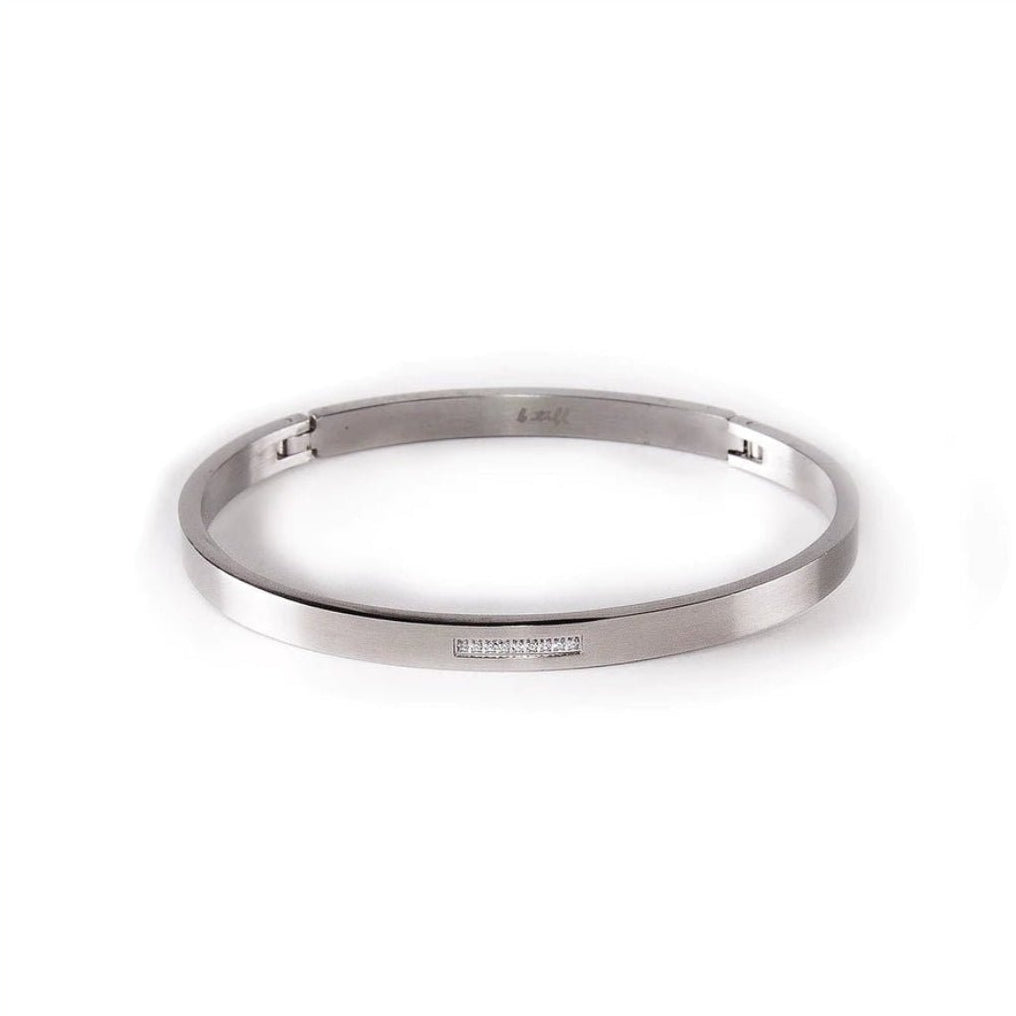 9-Stone Pavé Bangle by B. Tiff New York