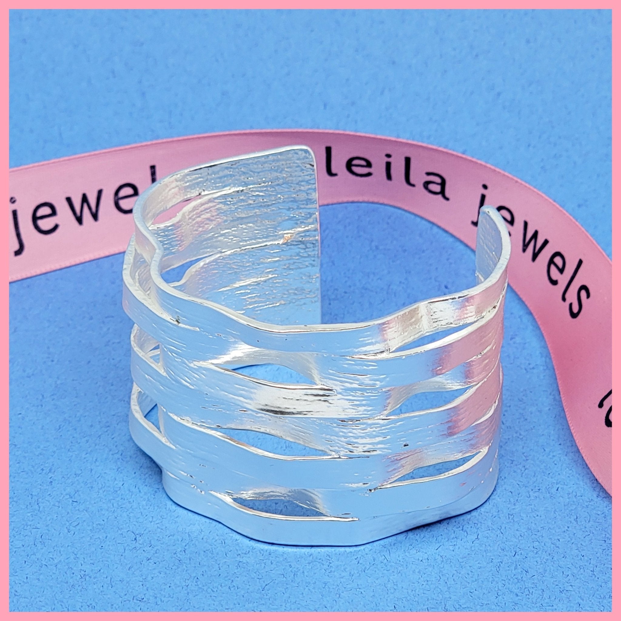 Wavy Open Cuff Bracelet