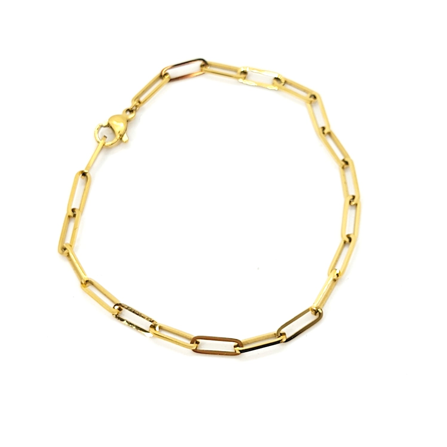 Adjustable Paperclip Link Bracelet