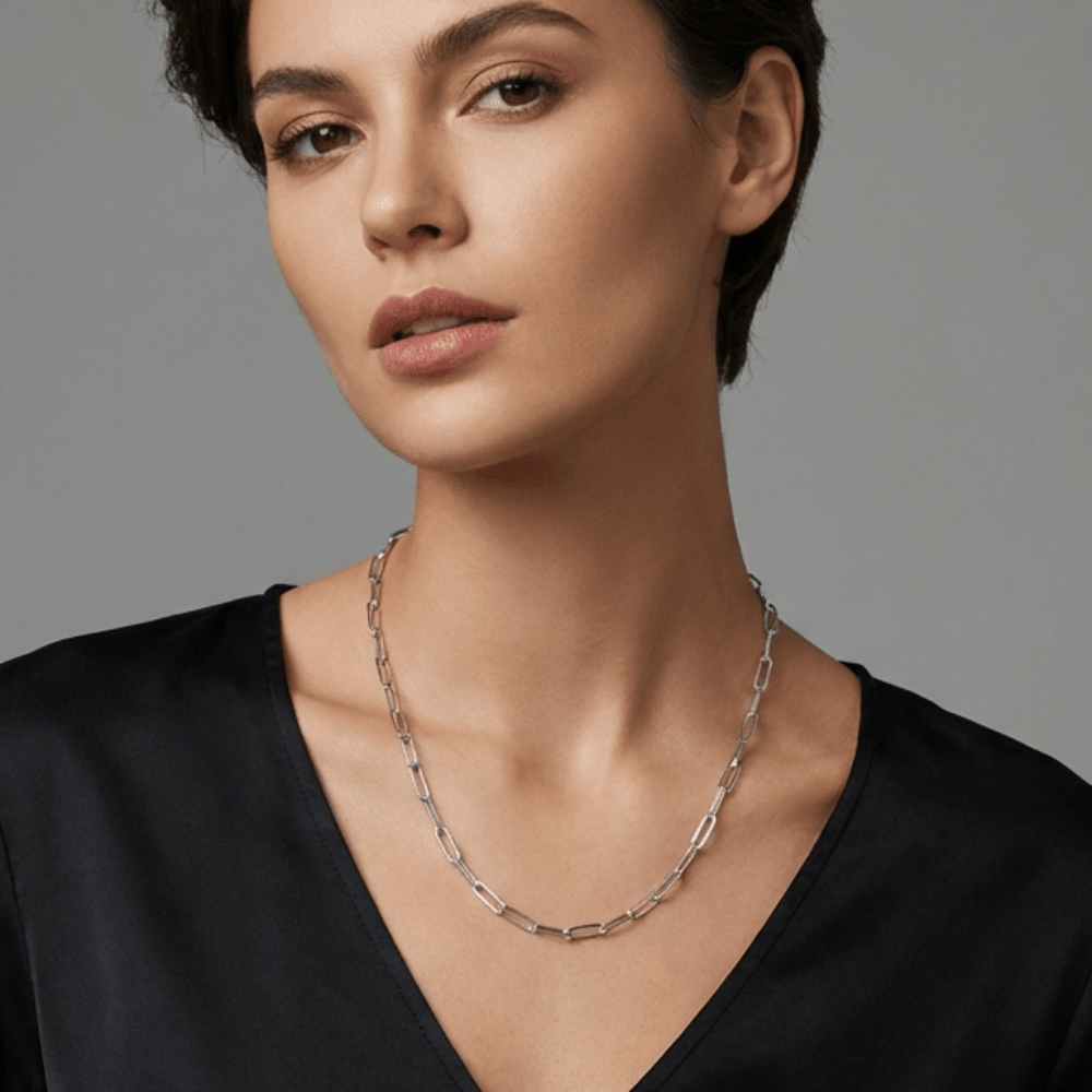 Paperclip Layering Chain Necklace