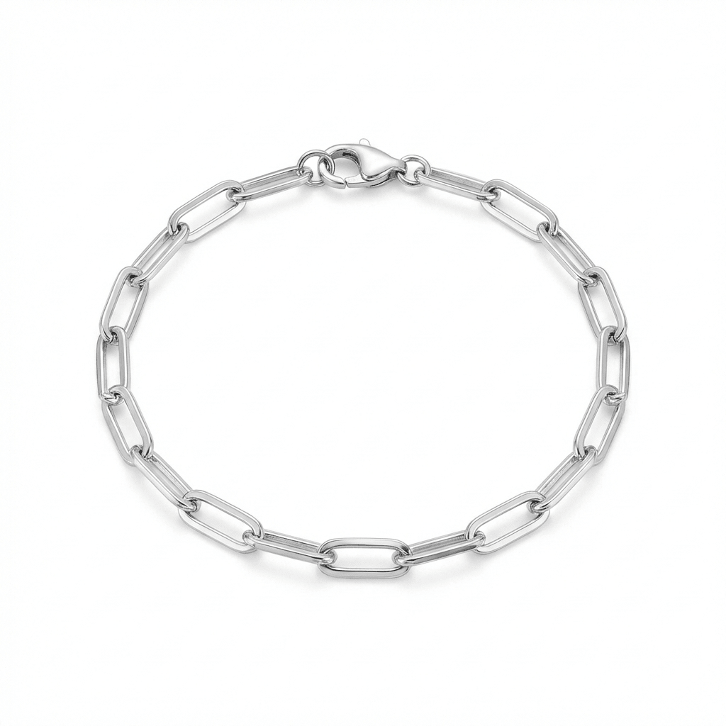 Adjustable Paperclip Link Bracelet