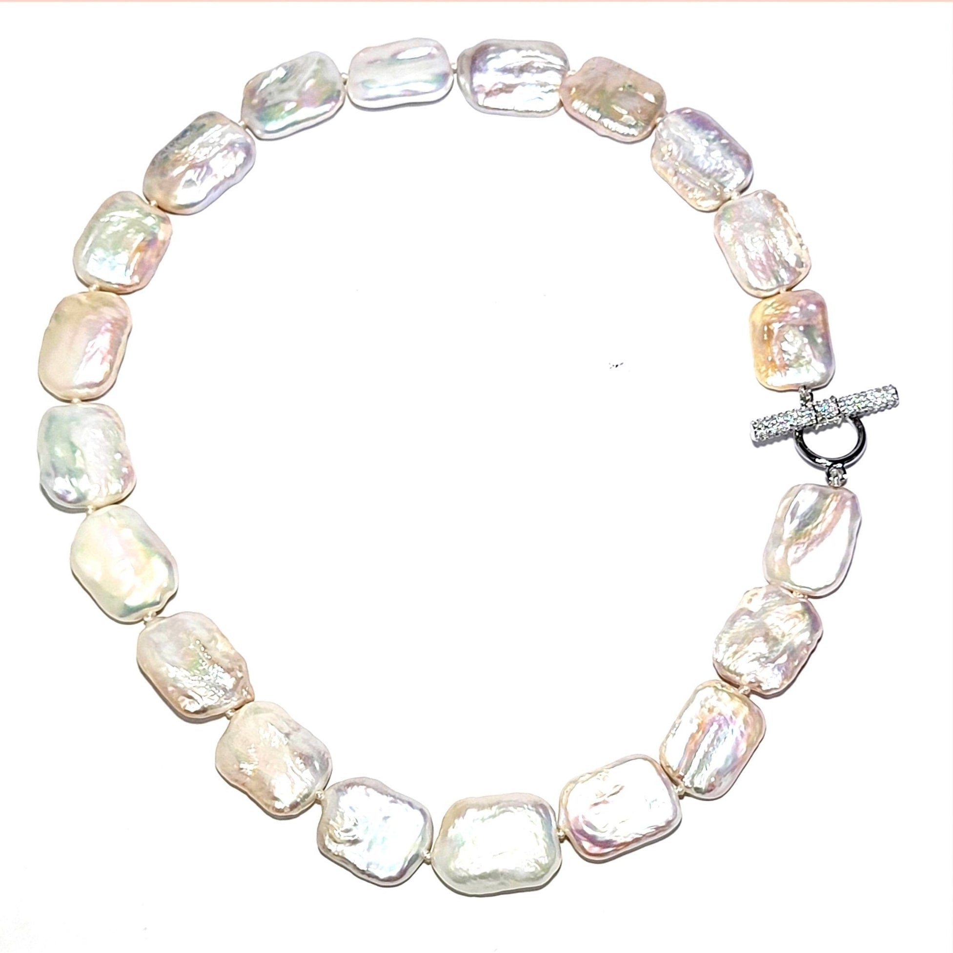 Square Baroque Pearl Necklace