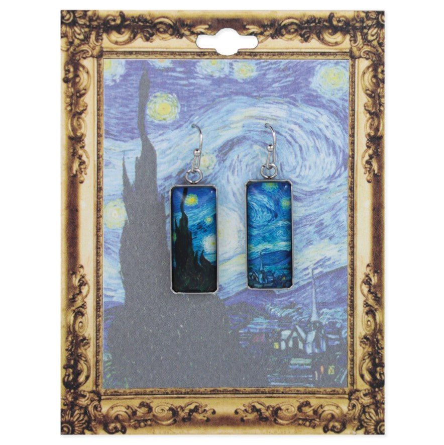 Starry Night Art Earrings
