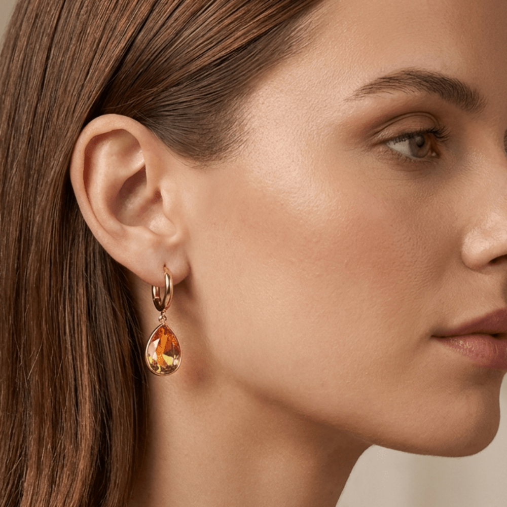 Teardrop Crystal Earrings