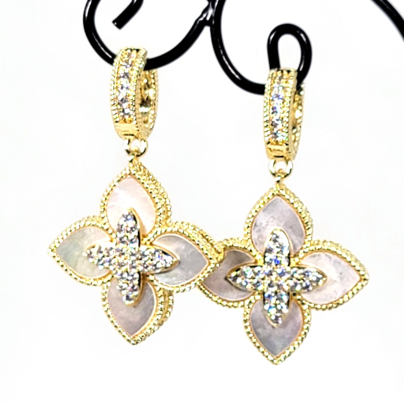 Venetian Flower Drop Earrings