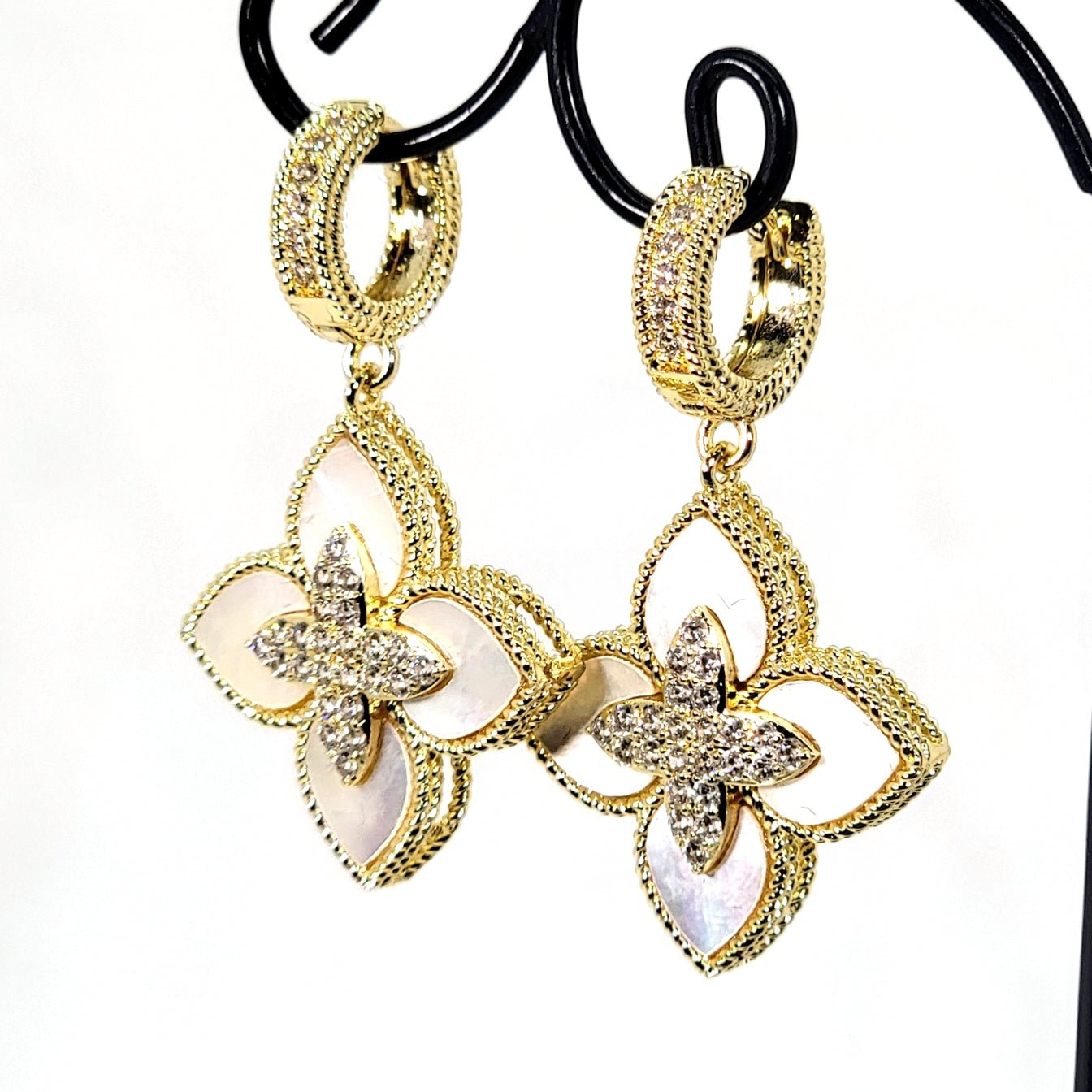 Venetian Flower Drop Earrings