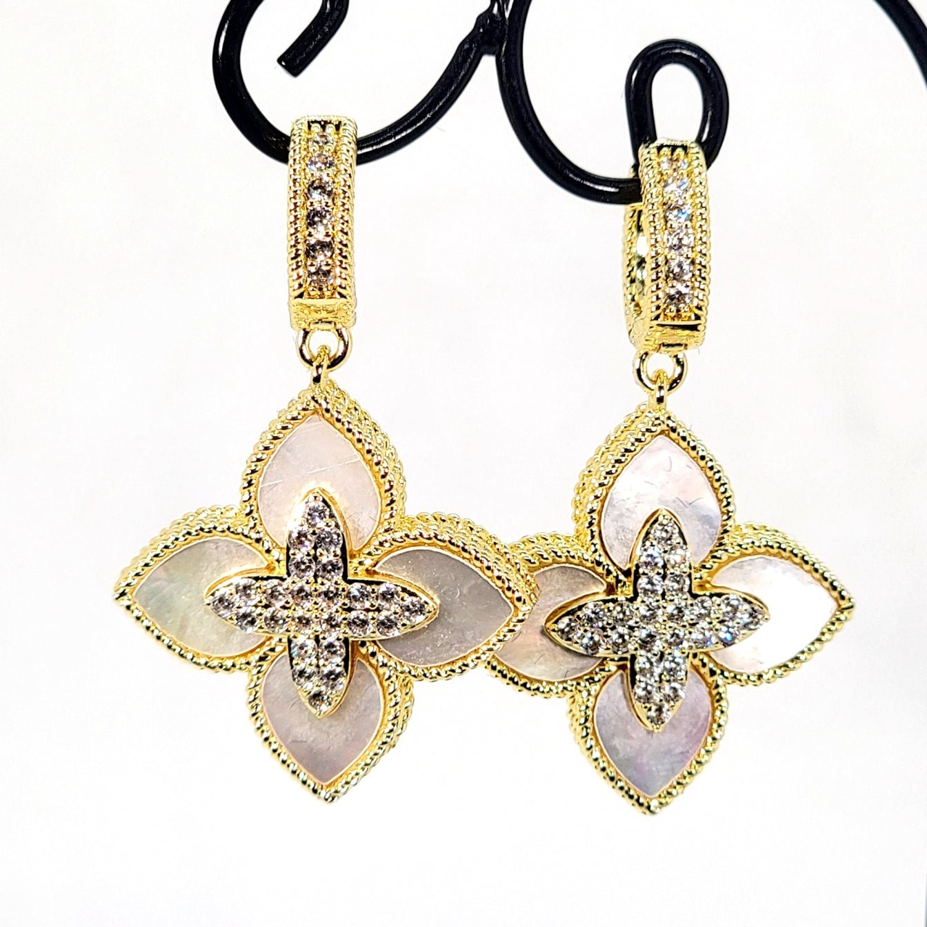 Venetian Flower Drop Earrings