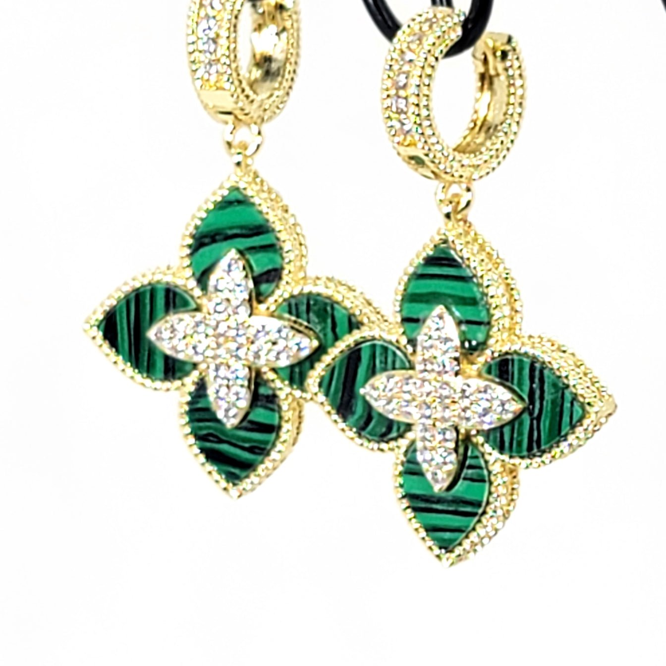 Venetian Flower Drop Earrings
