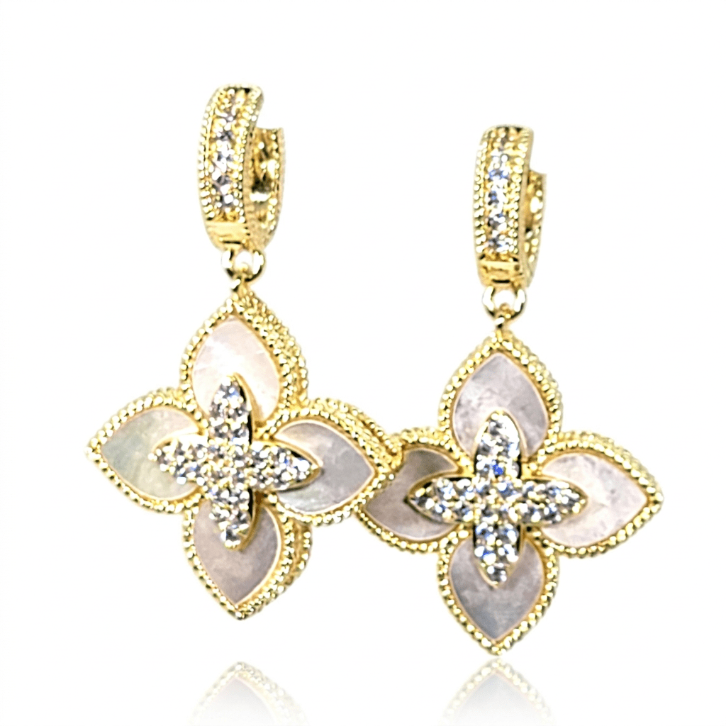 Venetian Flower Drop Earrings