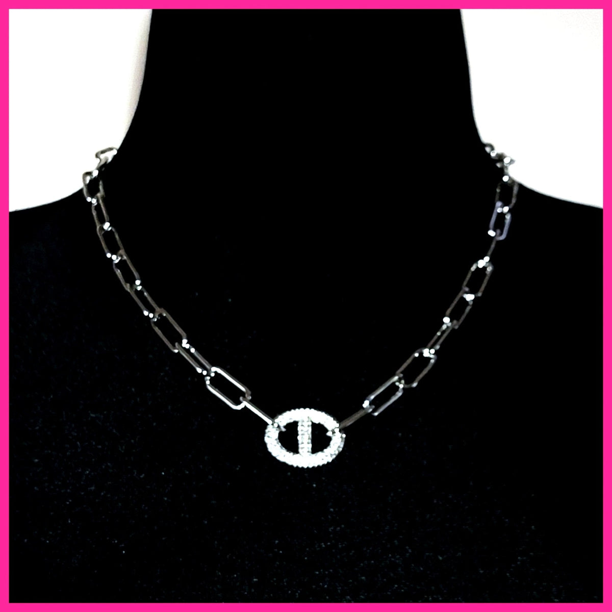 Pavé Mariner Link Necklace