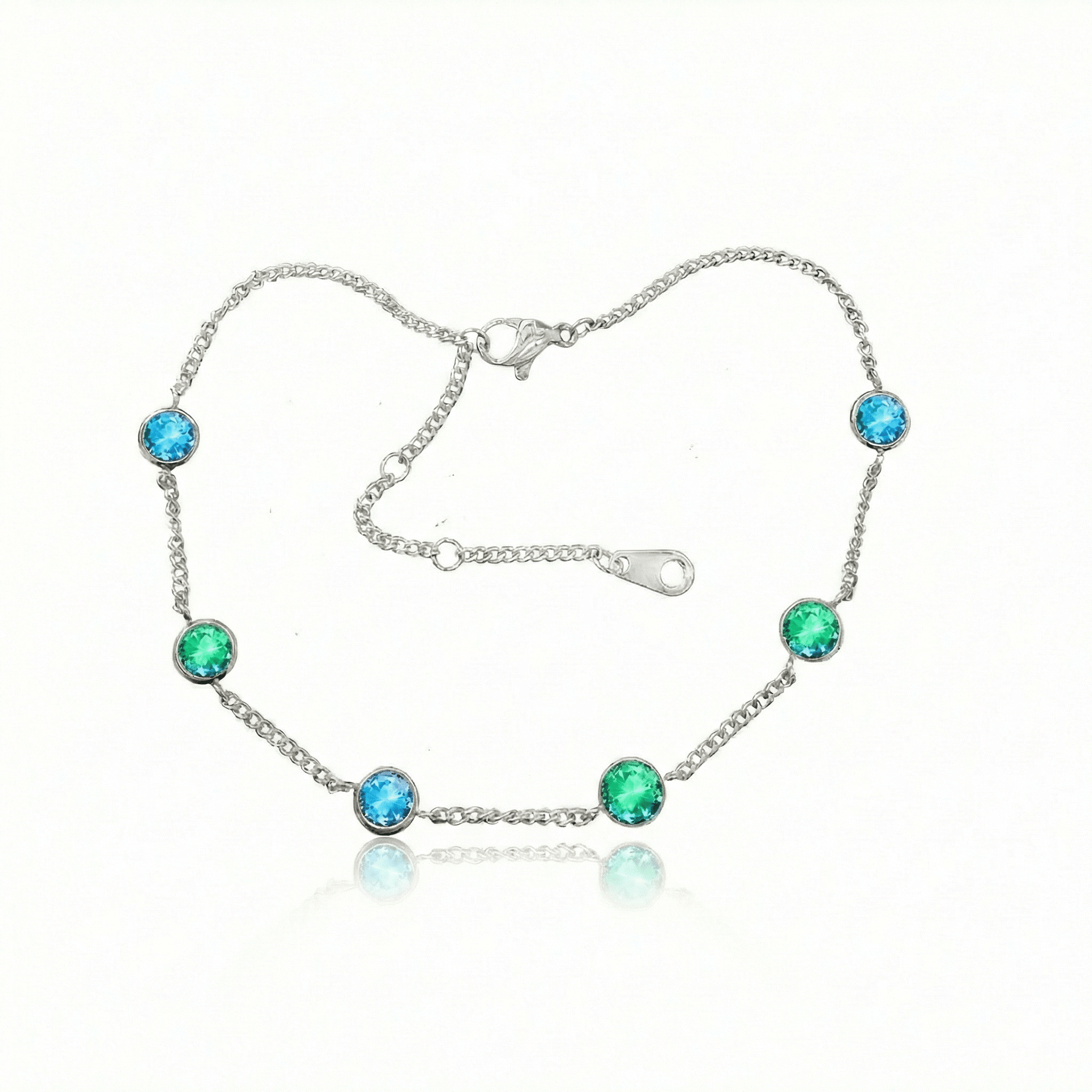 Multi-Color Aurora Crystal Bracelet