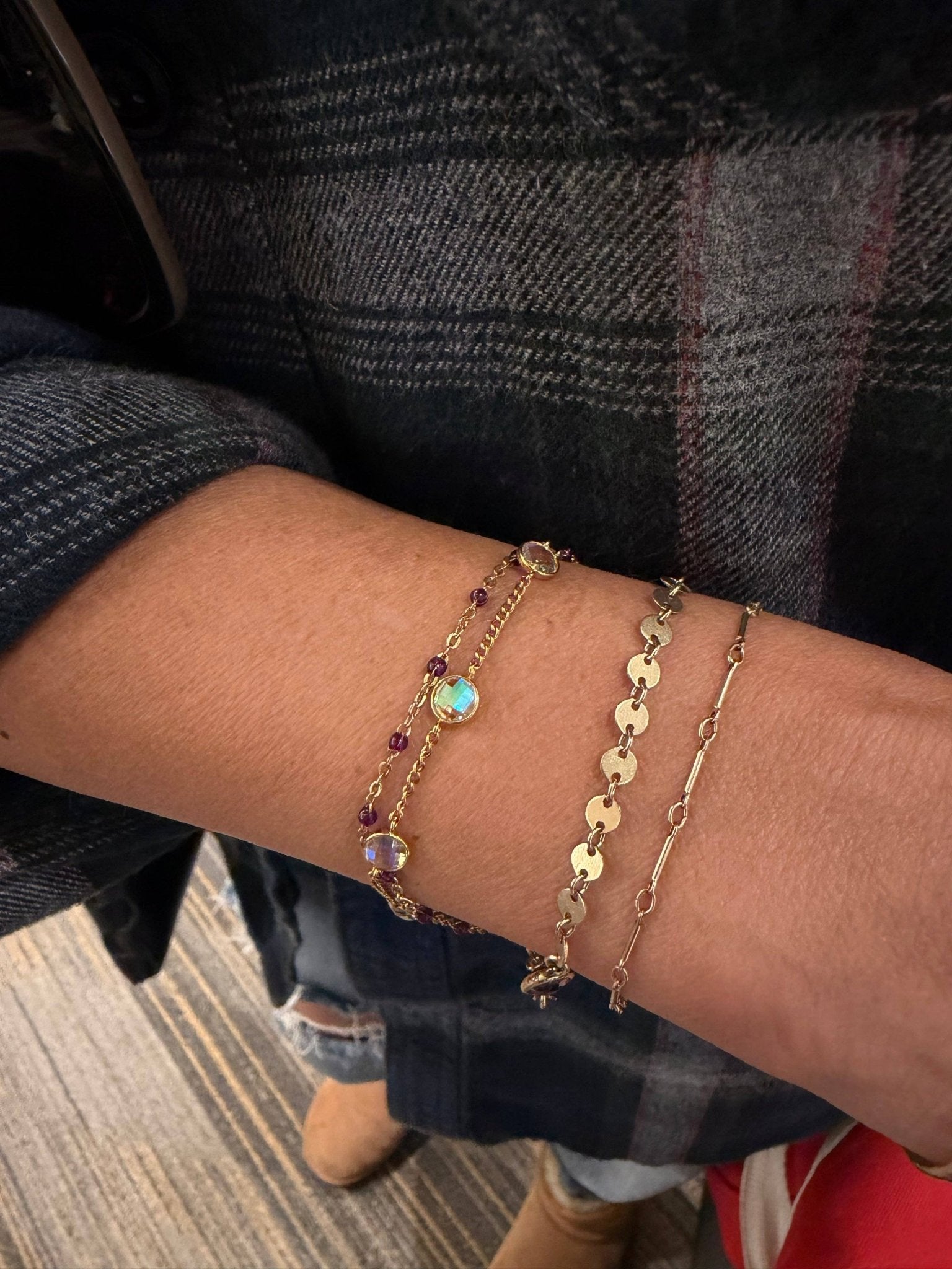 Multi-Color Aurora Crystal Bracelet