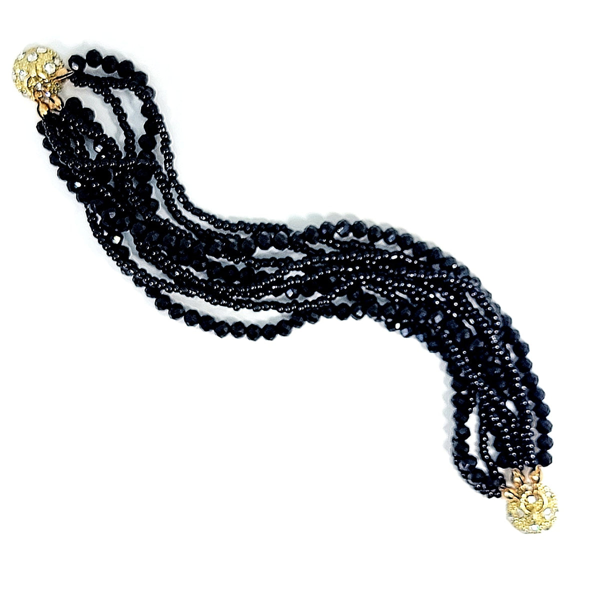Crystal Bead Multi-strand Bracelet
