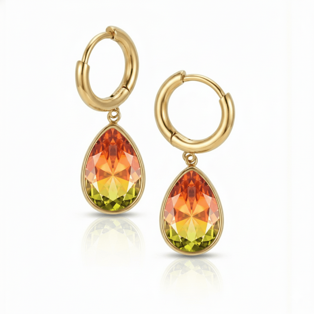 Teardrop Crystal Earrings