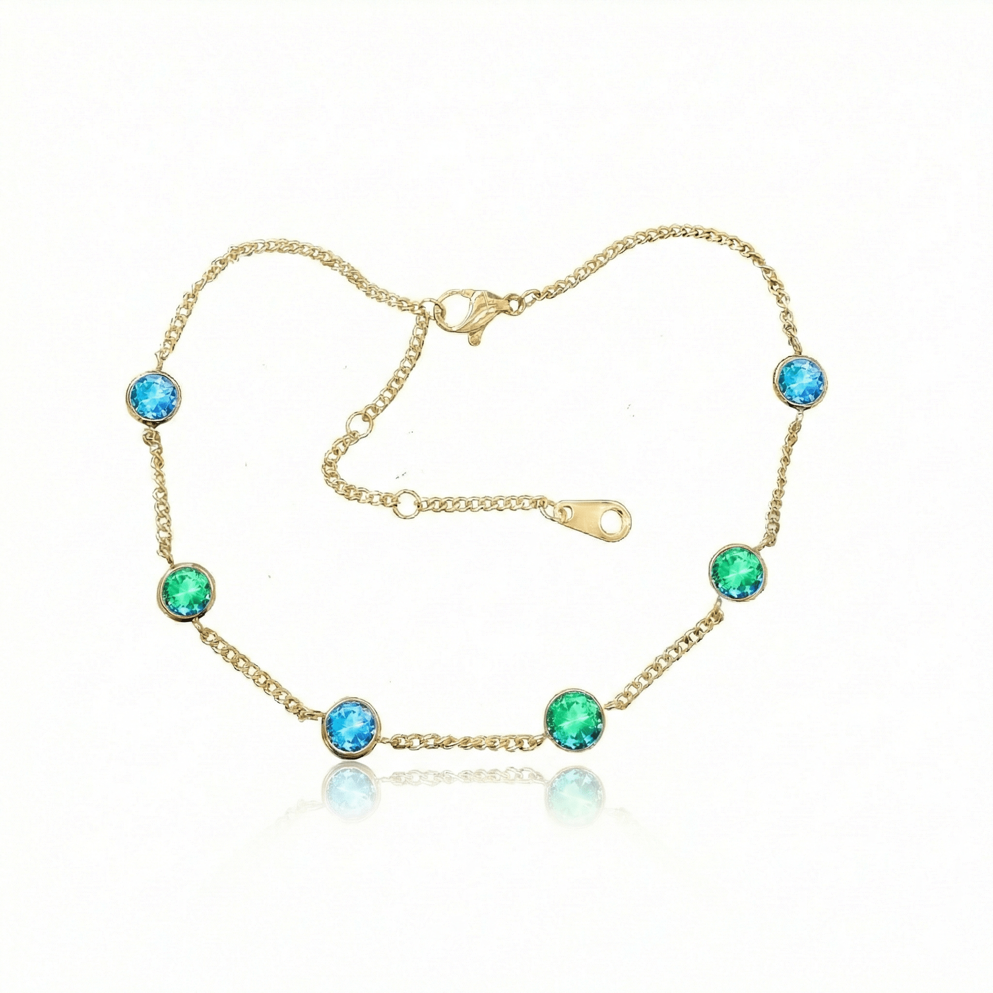 Multi-Color Aurora Crystal Bracelet