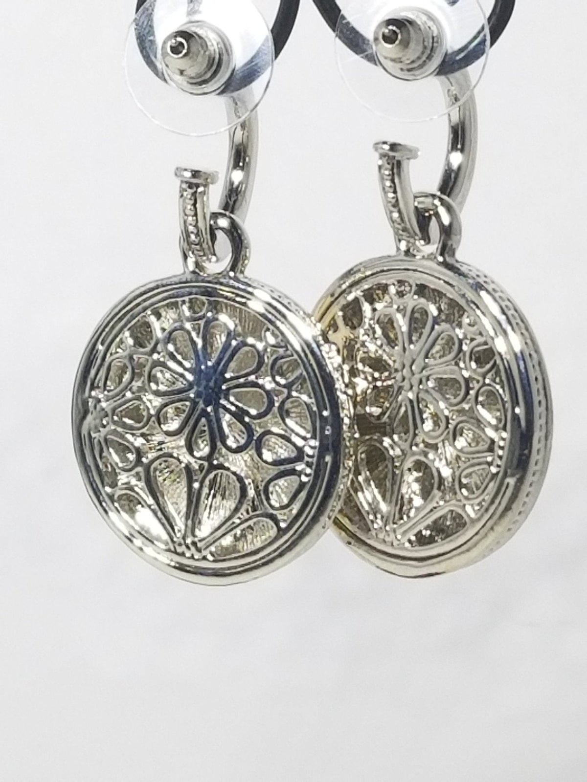 Hammered Brass Earrings