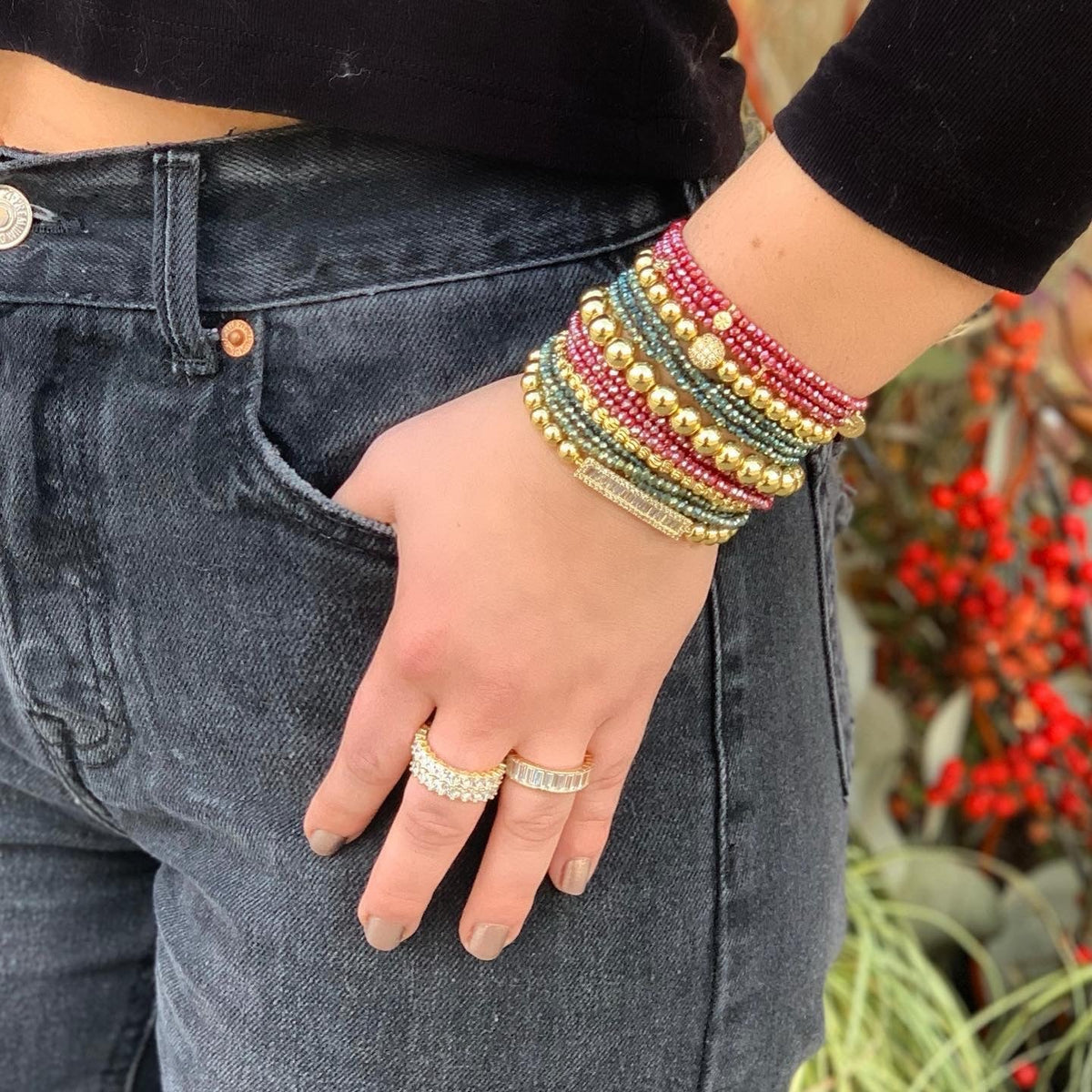 Mini Bead Stretch Bracelet