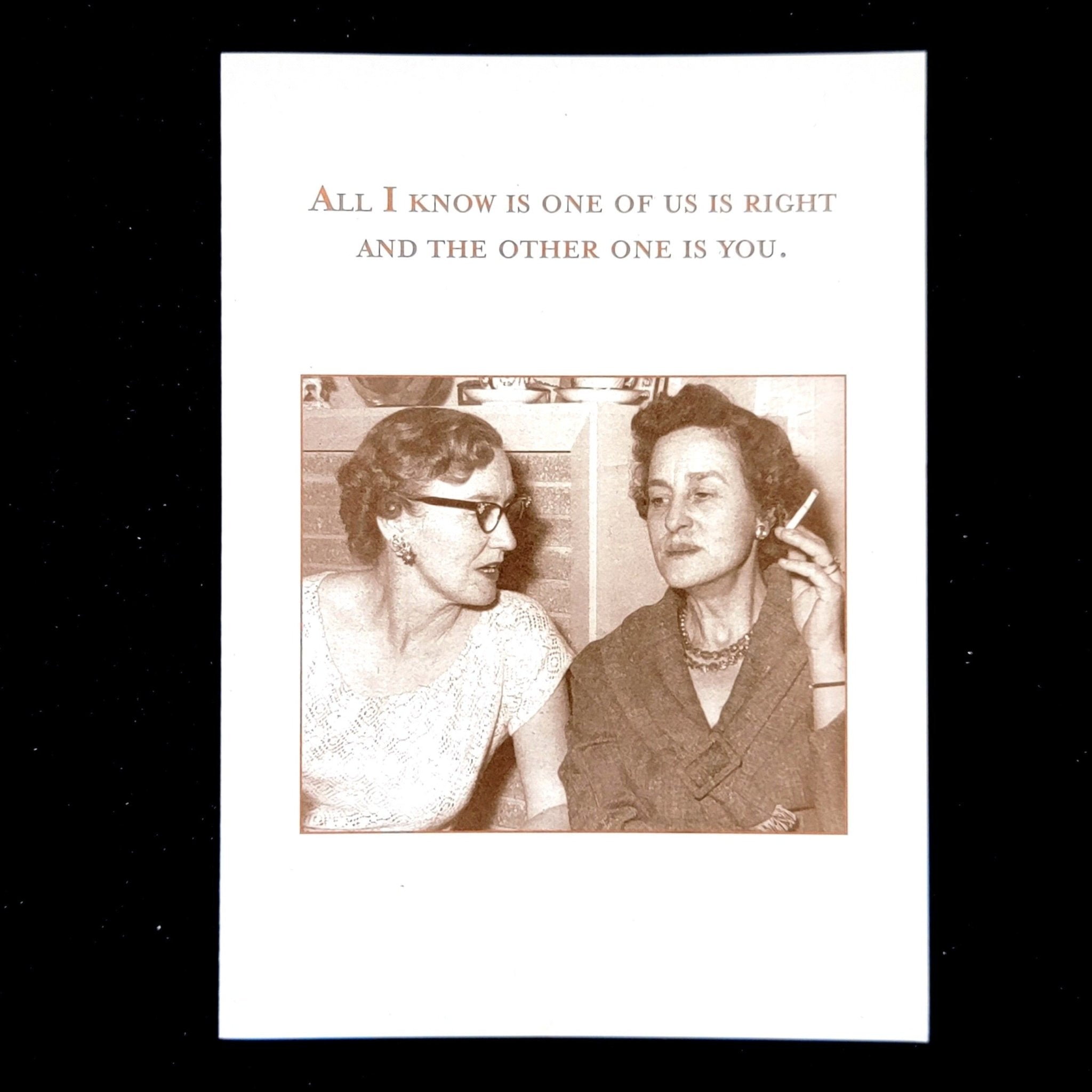 One of Us Greeting Card